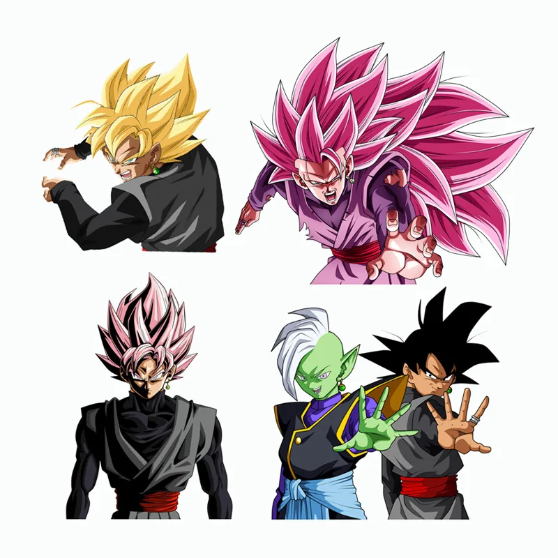 Dragon Ball Stickers Black Son Goku Sticker Waterproof Decals Cartoon Personality Creative Bodywork Body Scratches Decals Gifts