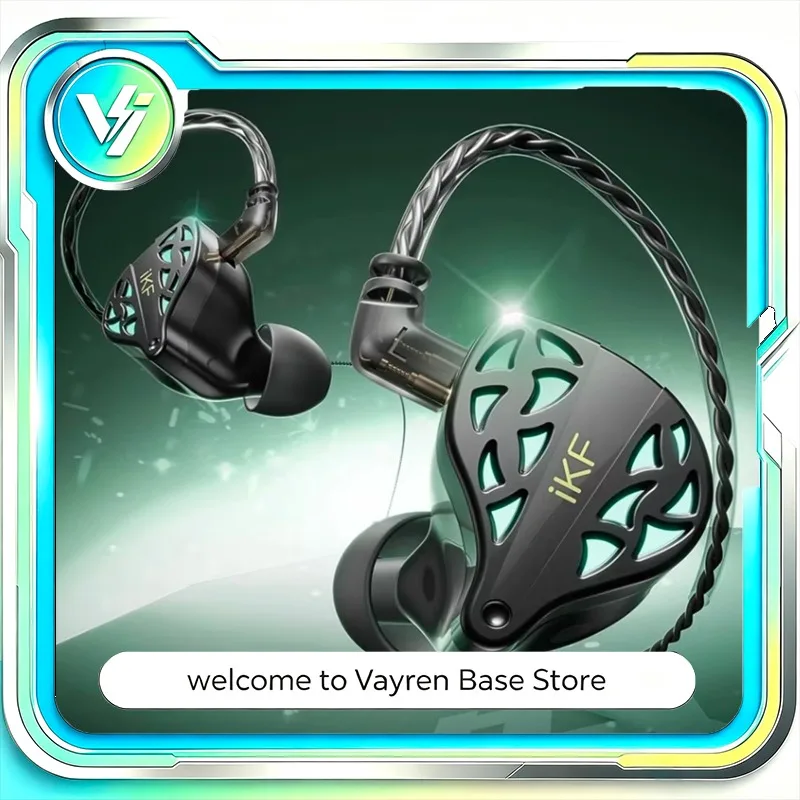iKF for Yeji Wired In Ear Headphones 3.5mm HiFi 10mm Dynamic Driver Ultra Low Latency Earphones for Esports Gaming Audio Setup