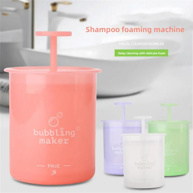 Facial Cleanser Traveling Portable Manual Face Washing Bottle Bubble Foaming Cup Skincare Wholesale Portable Facial Foam Maker