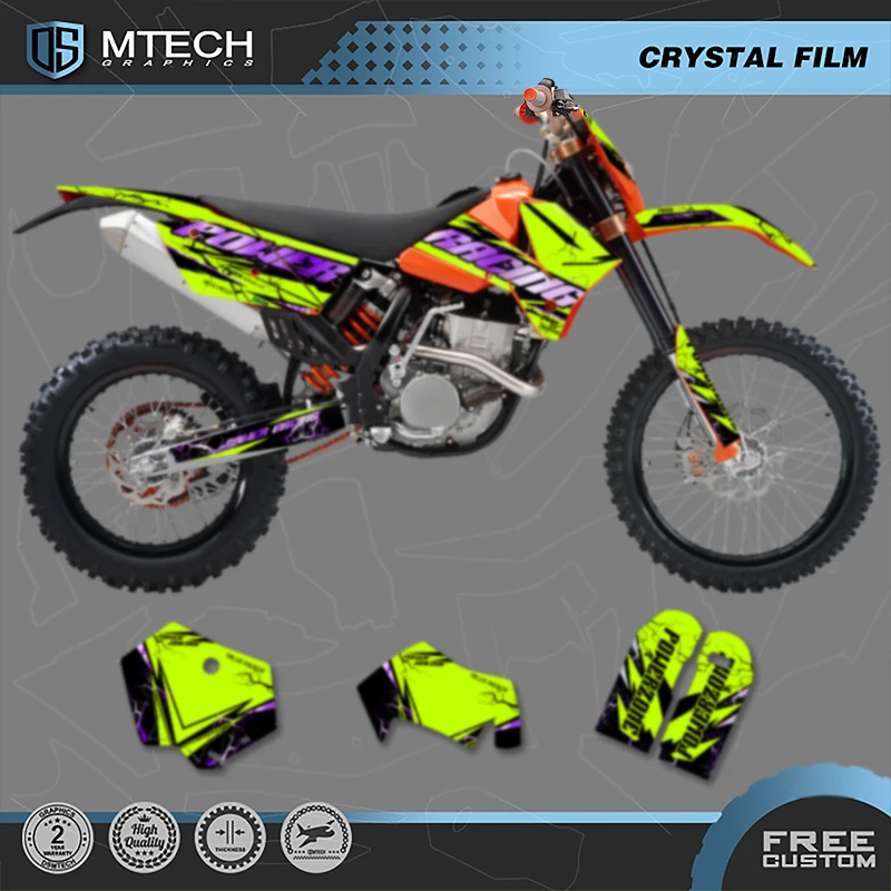 

DSMTECH Motorcross Motorcycle Graphics MX Stickers For KTM SX SXF 2005 2006 2007 EXC XCW 2005 2006 2007 010