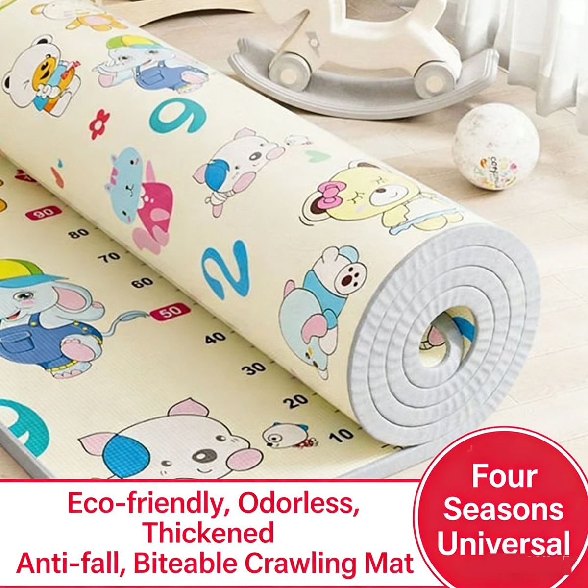 

Thick 1cm 180x150cm/180x120cm Large Size Play Mat for Children's Safety Mat New Style Baby Crawling Play Mats Folding Mat Carpet