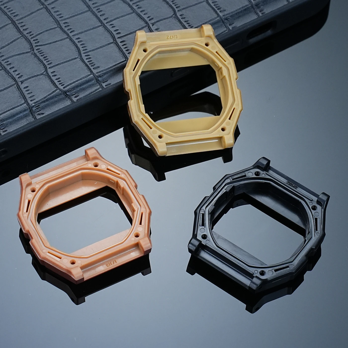 For Casio F-91W Watch Series Modified High Quality Plastic Watch Inner Shell Special Inner Shell Accessories Black Gold Rose
