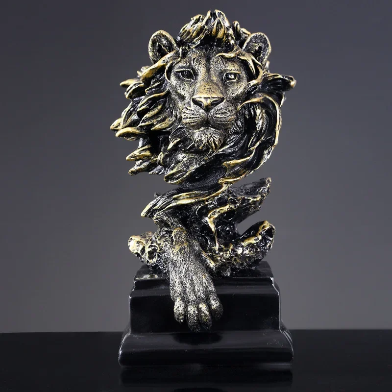 

Animal Sculpture Home Living Room Entrance Proch Decoration Furnishings European Modern Lion Eagle Horse Statue Crafts Regal