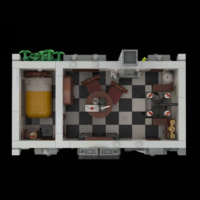 중세 성 모델 MOC 빌딩 벽돌 요새 거주 모듈 형 기술 선물 휴일 조립 어린이 장난감 정장