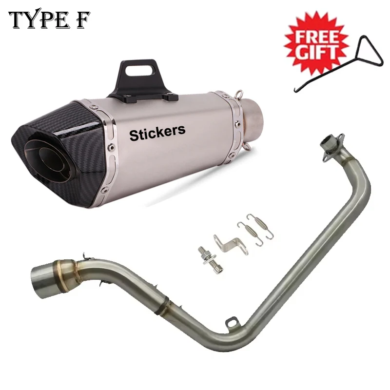 Slip On For HONDA M3 GROM MSX 125 MSX125 2012 - 2016 Motorcycle Exhaust Escape Full Systems Link Pipe Modified DB Killer Muffler
