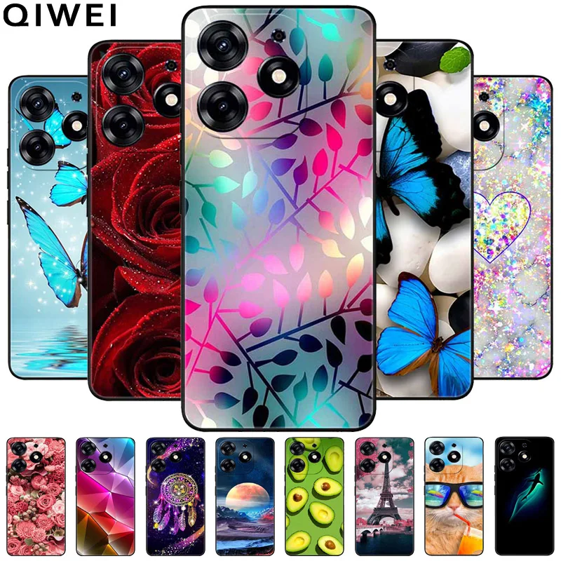 For Infinix Smart 8 Plus Case Shockproof Silicone Soft Bumpers for Infinix Smart8 Plus Phone Covers Fashion Capa Smart 8Plus Bag