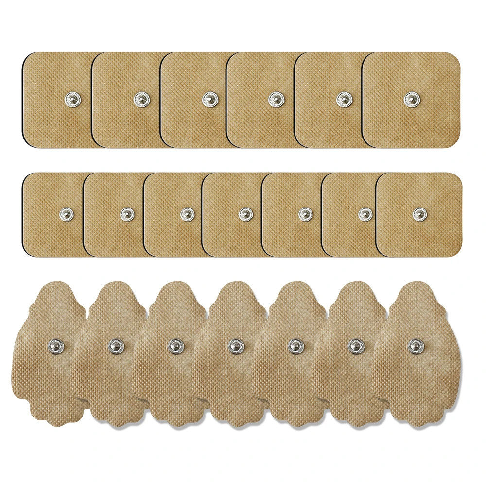 Reutilizável Fisioterapia Eletrodos Pads, TENS Acupuntura Pads, auto-adesivos remendos de substituição, Massageador Adesivos, 10 pcs, 20pcs