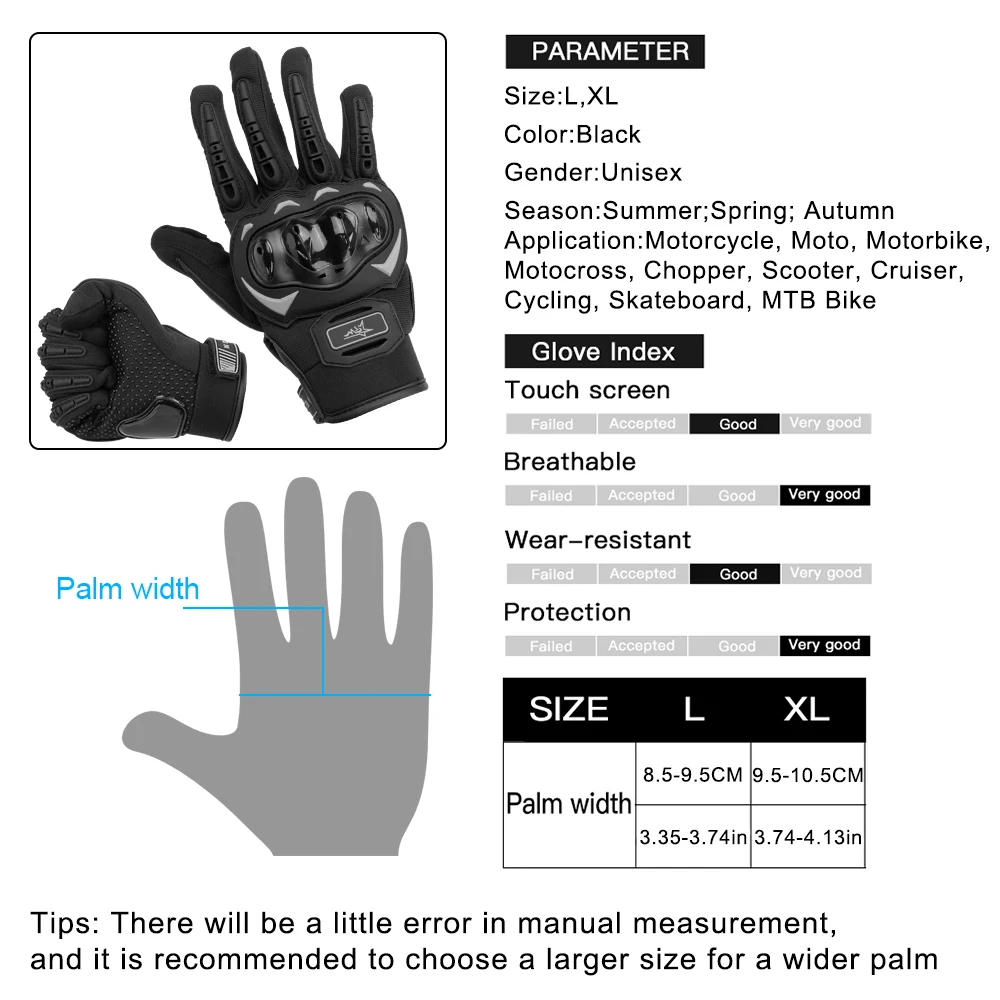 Motorcycle Gloves Finger Protector Sleeves Covers Touch Screen Antiskid Outdoor Racing Riding Bicycle ATV Motorbike Accessories