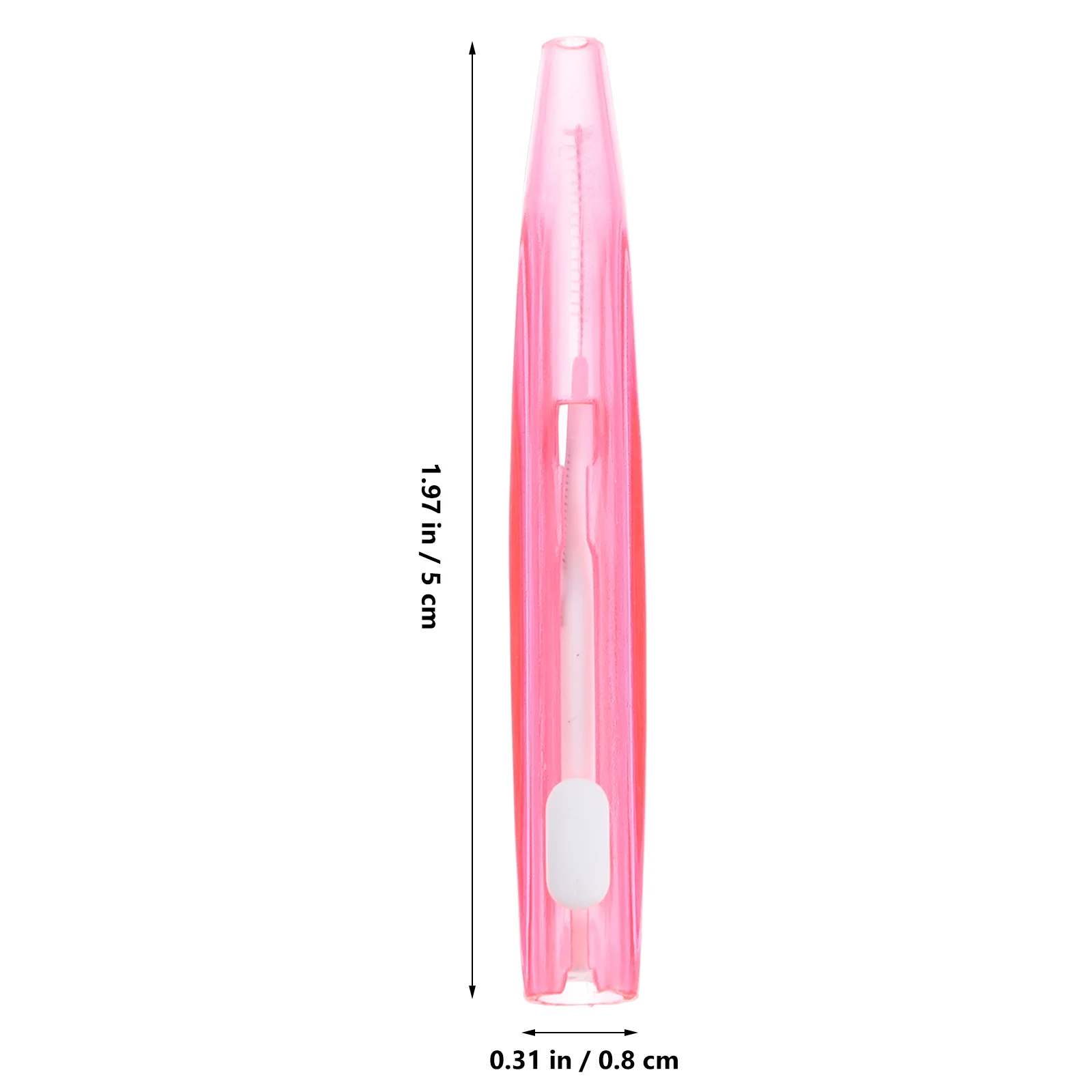 30 قطعة فرشاة بين الأسنان 0.6 مللي متر الوردي قابل للسحب ل الأقواس يزراعة الجسور التيجان تنظيف أداة الأسنان الخيط فرشاة العناية بالفم #6