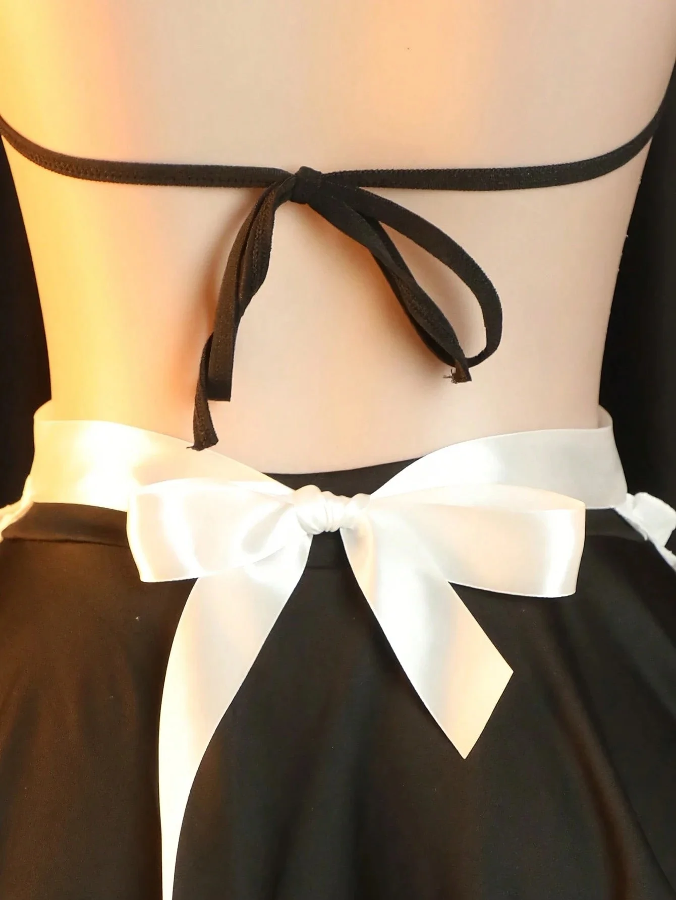 Fantasy Costume Fantasy Costume Plus Size Sexy Maid Costume Cosplay Jumpsuit And Apron  For Women Sexy suit image 4