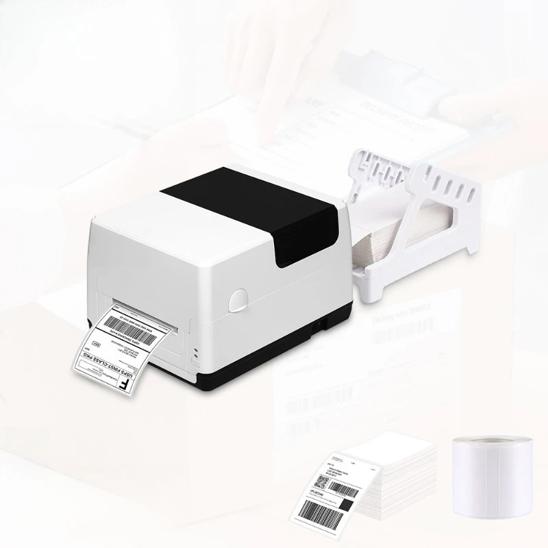 High performance 4 inch waybill thermal transfer printer 25.4-110 mm color ribbon width 4x6 shipping label sticker