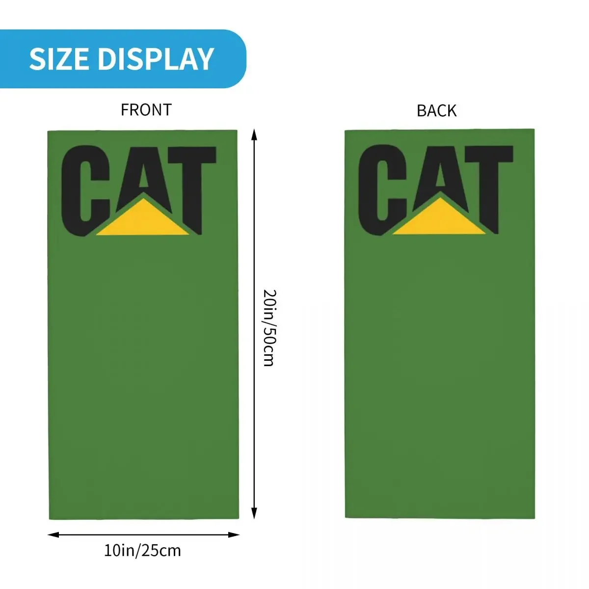 Cat-caterpillar Logo Bandana Ochraniacz na szyję Szalik z nadrukiem Wielofunkcyjne nakrycie głowy Sporty na świeżym powietrzu Uniseks Dorosły Oddychający