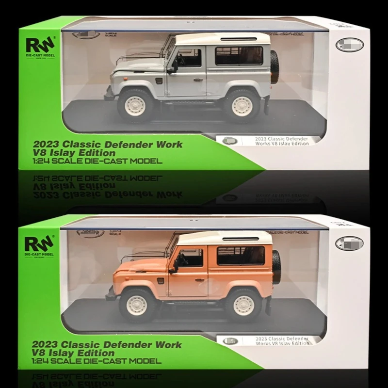 

1:24 2023 Classic Defender Work V8 lslay Edition Off-road car Alloy Model Exquisite Desktop Ornaments Christmas Birthday Gifts