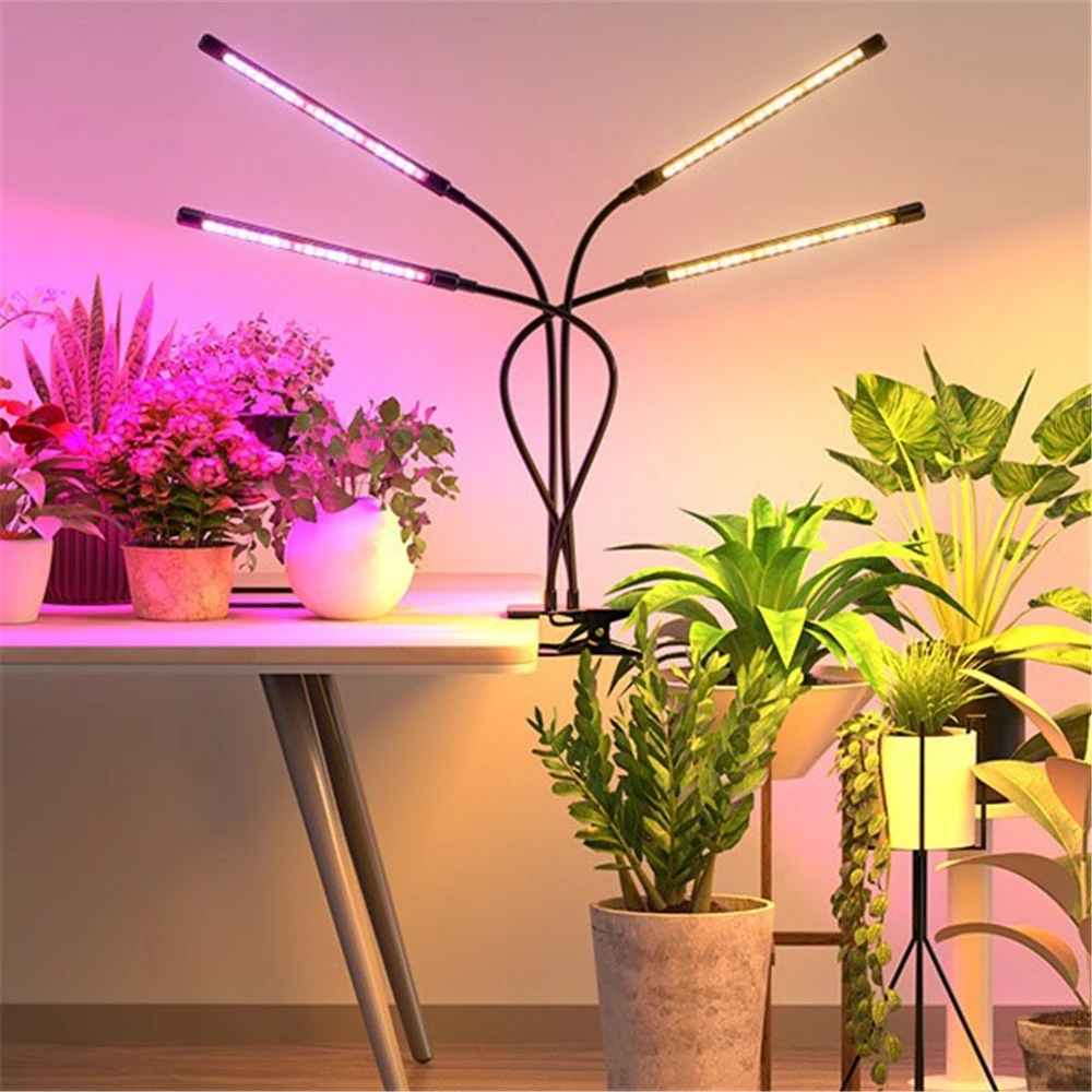 Lampe horticole de croissance LED, réglable avec minuterie, pour serre/jardin/chambre de culture intérieure