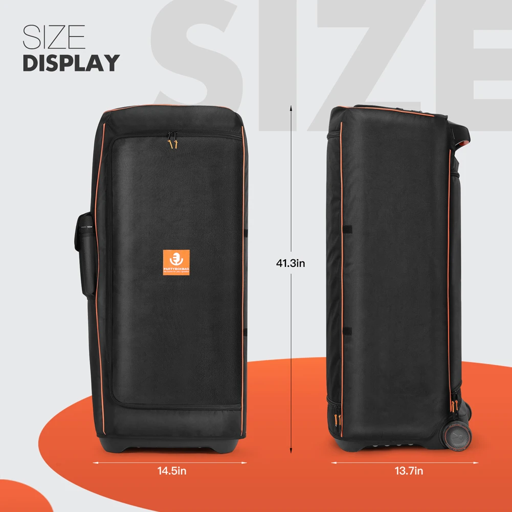Dust Cover Protective Case with Side Storage Pocket Speaker Case Slip Sleeve Multifunction Bag for JBL Partybox  Speaker