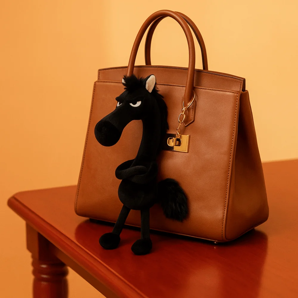 

Pony Cartoon Simulation Horse Stuffed Cute Design Fantasy Style Exquisite Craftsmanship White Black Color Pony Birthday Gift