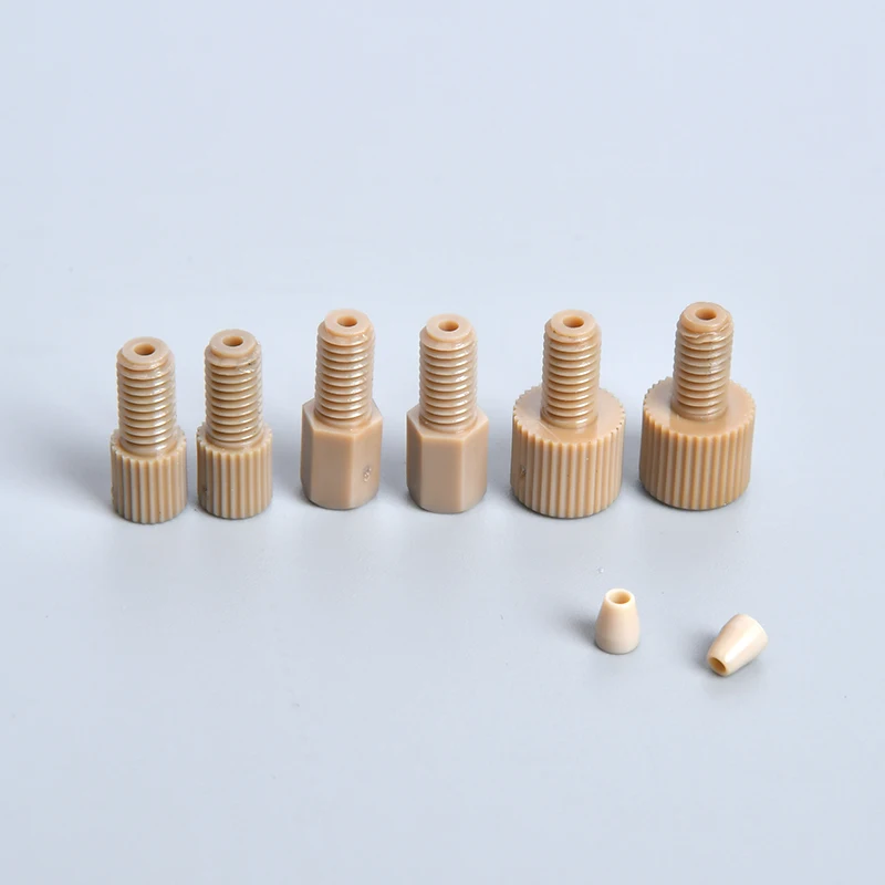 High Pressure Plastic Fittings Two-piece PEEK Flangeless Fittings