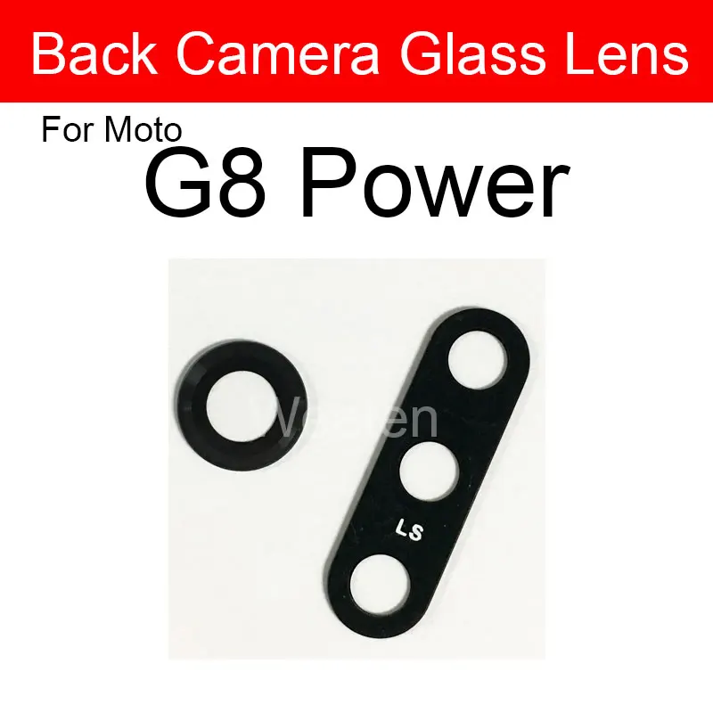 Rear Camera Glass Lens With Adhesive Sticker For Motorola MOTO G8 Power Back Camera Glass Lens Glue Replacement Repair Parts