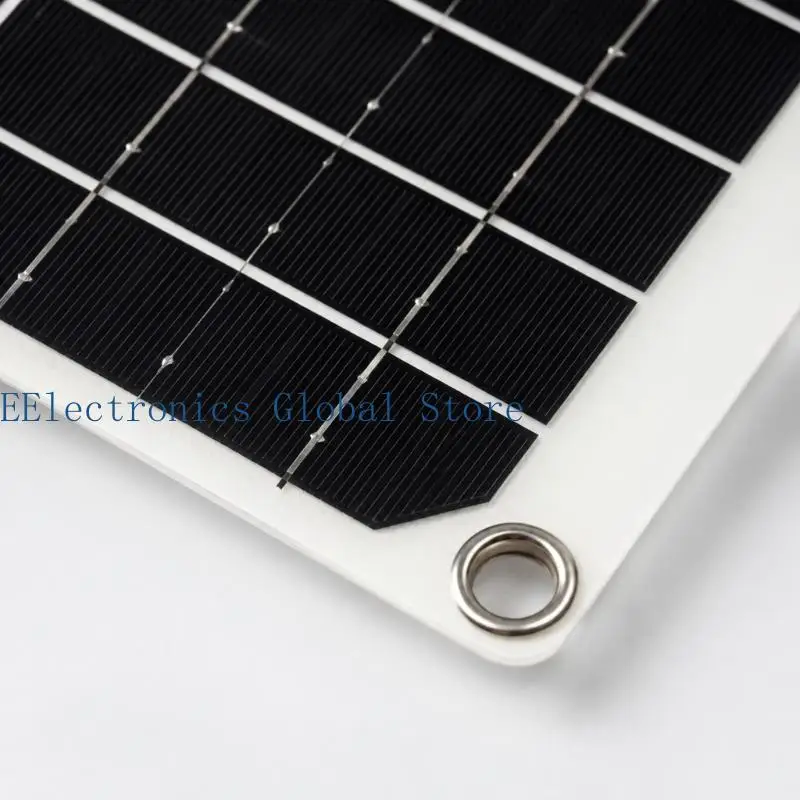 462B Monocrystalline Photovoltaic Panel with 24% Conversion Efficiency, 12V Operation and DC5521 Cable for Matching Low-Power