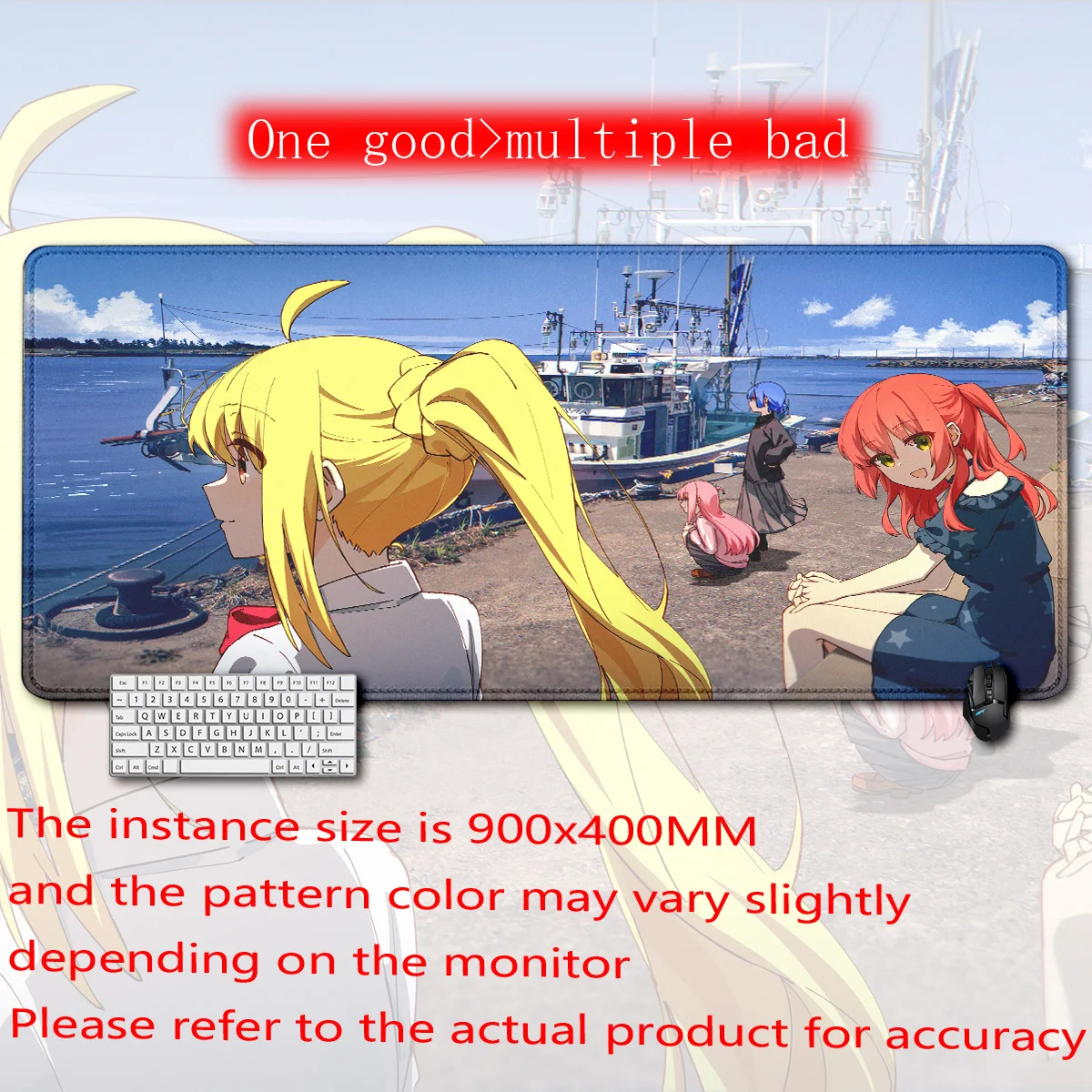 

Anime bochi the rock Larger Mousepad Xxl Gaming Keyboard Computer Desk Mat AccessoriesGame Mouse Pad Office Carpet Big Mousepads