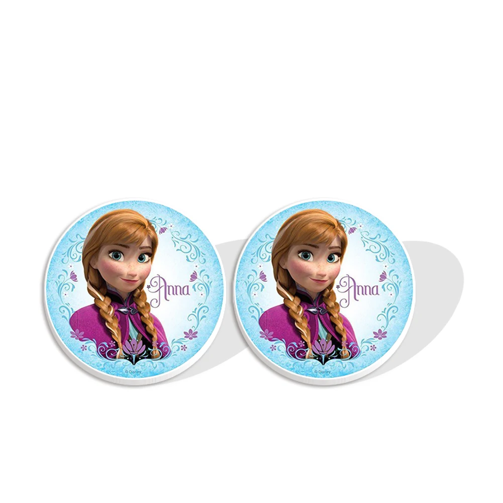 W Prozen-Boucles d'oreilles princesse pour femme, Elsa, Anna, figurine de dessin animé Disney, Rick, boucle d'oreille en acrylique pour fille, cadeau de bijoux