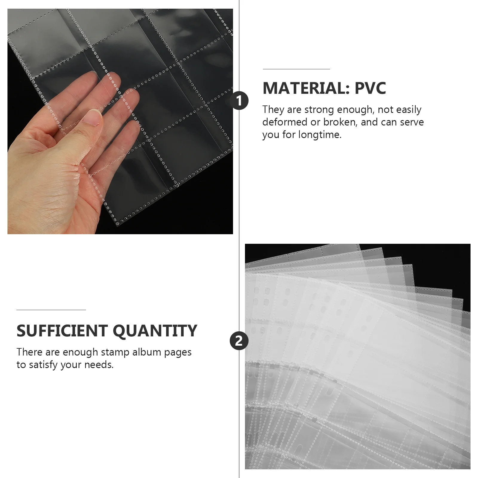 

Альбом для хранения штампов, страницы, прозрачный многоразовый прозрачный дизайн для монет, принадлежности для сбора штампов, держатель для монет