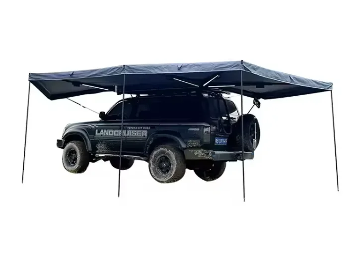 270° Camper Awning,2M Aluminum Alloy Frame,Car Side Canopy for Caravan,Waterproof Self-supporting, UV Resistant