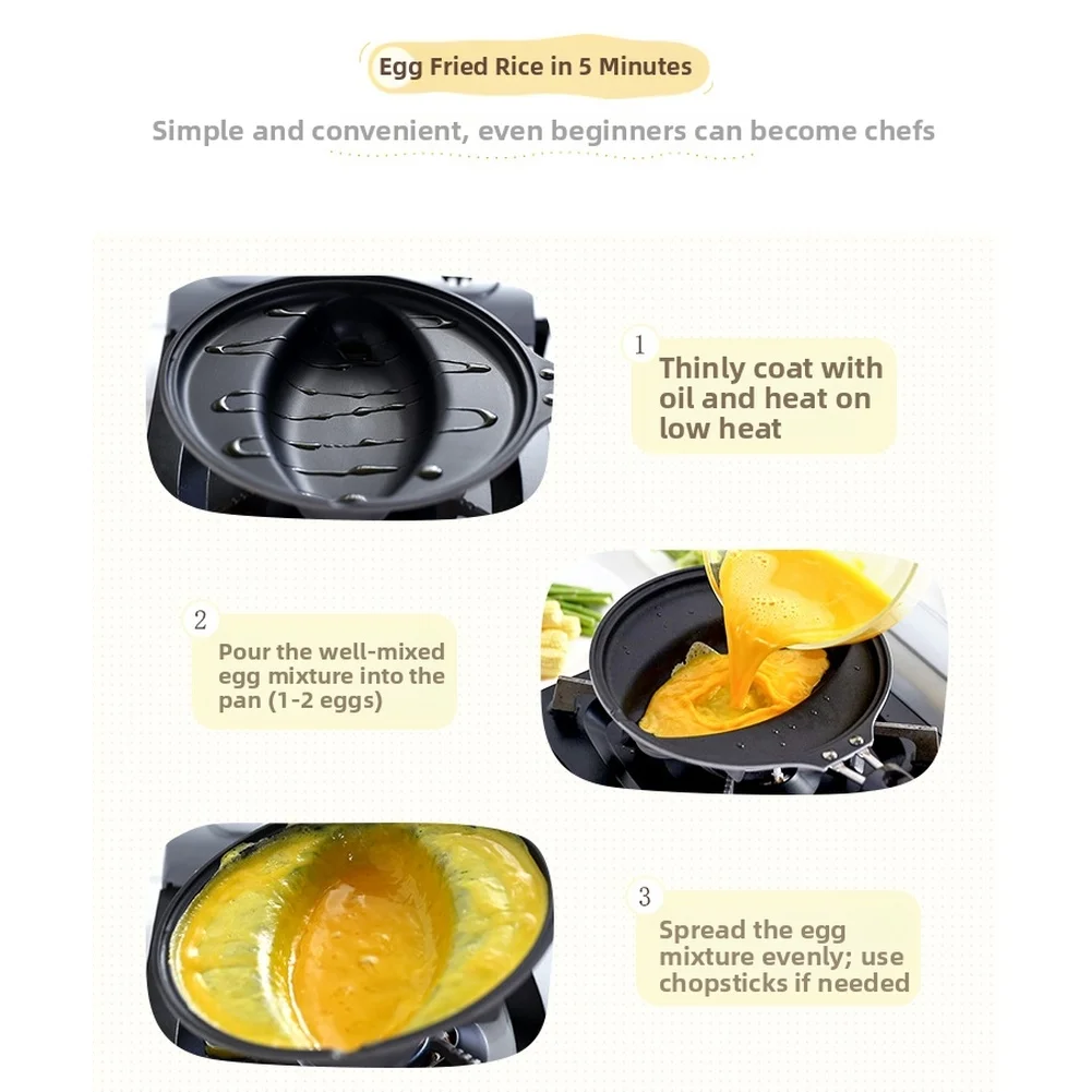 

Для газовой плиты с антипригарным покрытием, сковорода для омши, фритюрница для яиц из алюминиевого сплава с эргономичной ручкой для приготовления завтрака, 25 см