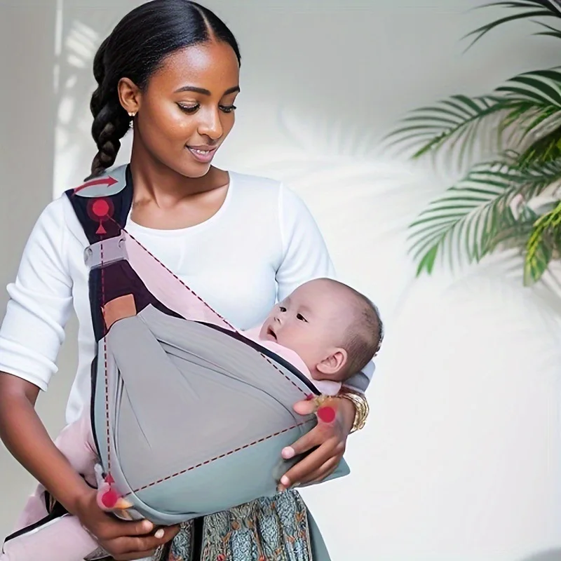 Tabouret de sortie à la taille pour bébé, sangle d'étreinte avant pour nouveau-né, outil de maintien multifonctionnel pour bébé, utilisé par les touristes, été, P3