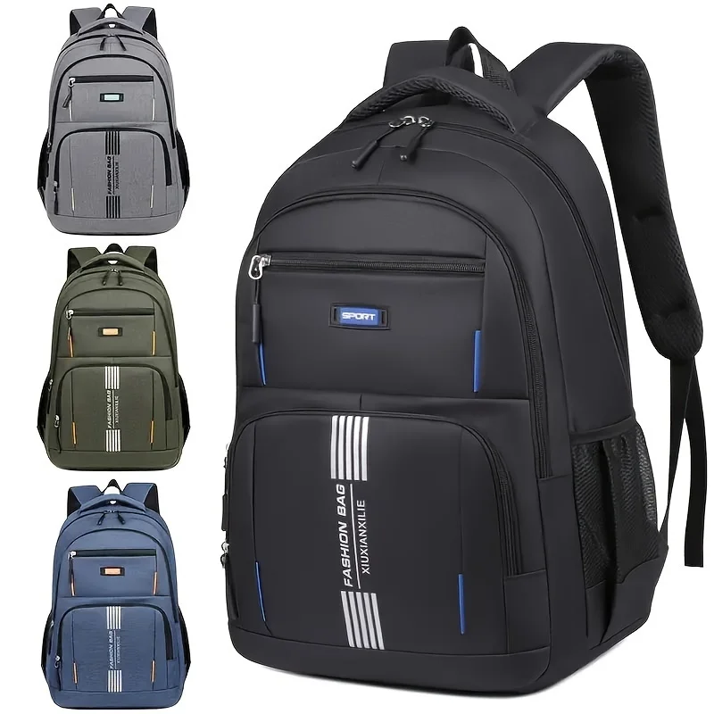 Backpack men casual large-capacity computer travel backpack female junior high school students high school students schoolbag ma