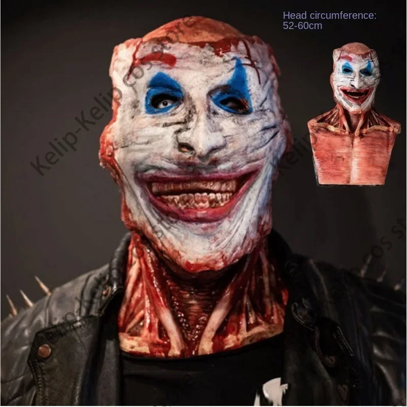 Halloween Mask Scary Halloweens Masks Joker Double Layer Ripped Masks Halloweens Full Head Skull Masks, Halloween Mask