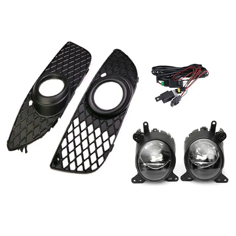 

A13Z-Car Fog Lights LED DRL Headlight Foglights Covers Frame Grille For Mitsubishi Lancer 2008-2014