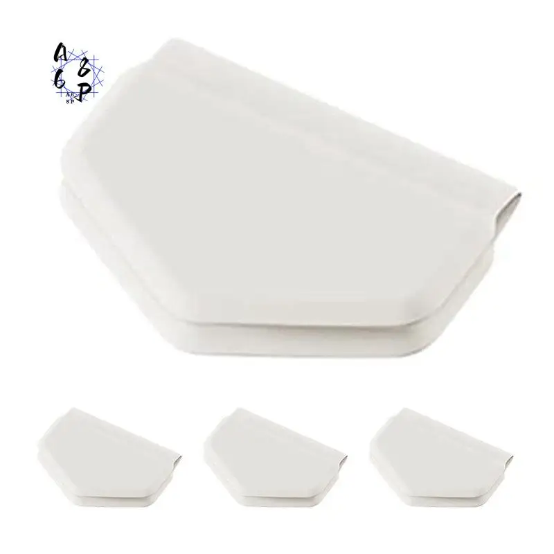 A68P-4Pcs Magnetic Silicone Shower Curtain Clips For Liners, Self-Adhesive Waterproof Splash Guards No-Drill