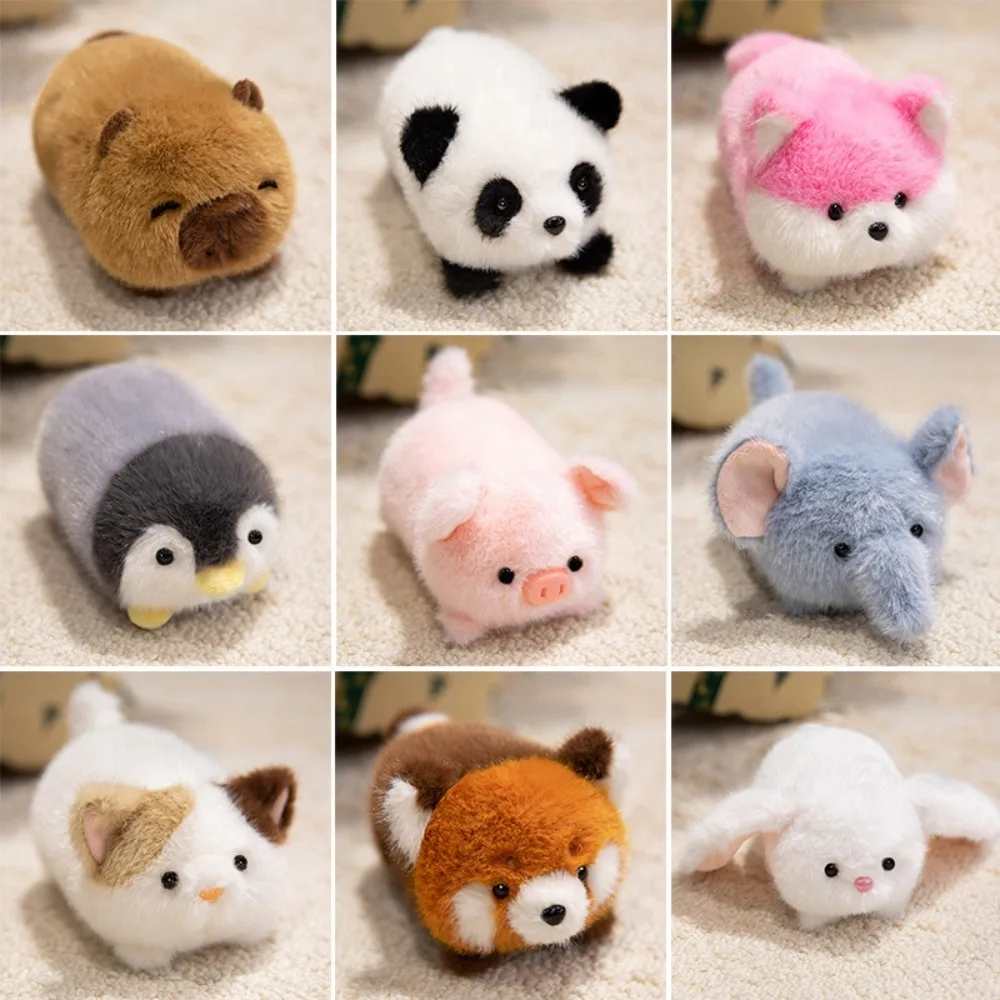 Animal PEQUEÑO capibara de peluche, Panda, pingüino, elefante, muñeco de peluche, mascota, conejo de peluche suave, decoración para fiesta y Festival