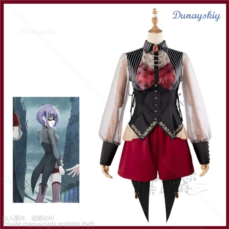 

Anime BanG Dream! Nyamu Yutenji Amoris Cosplay Costume Ave Mujica Swallowtail Uniform Evening Dress Woman Sexy Carnival Lolita