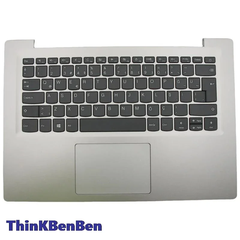 

TR Turkish Mineral Gray Keyboard Upper Case Palmrest Shell Cover For Lenovo Ideapad S130 14 130s 14IGM 120s 14IAP 5CB0R61444