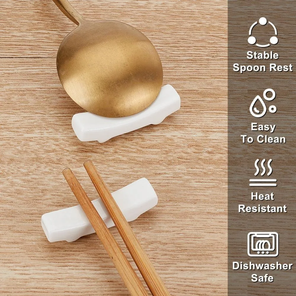 6Pcs 화이트 세라믹 스푼 레스트 세라믹 안정적인 작 - Chopstick Rest Ceramic 리뷰 및 가격
