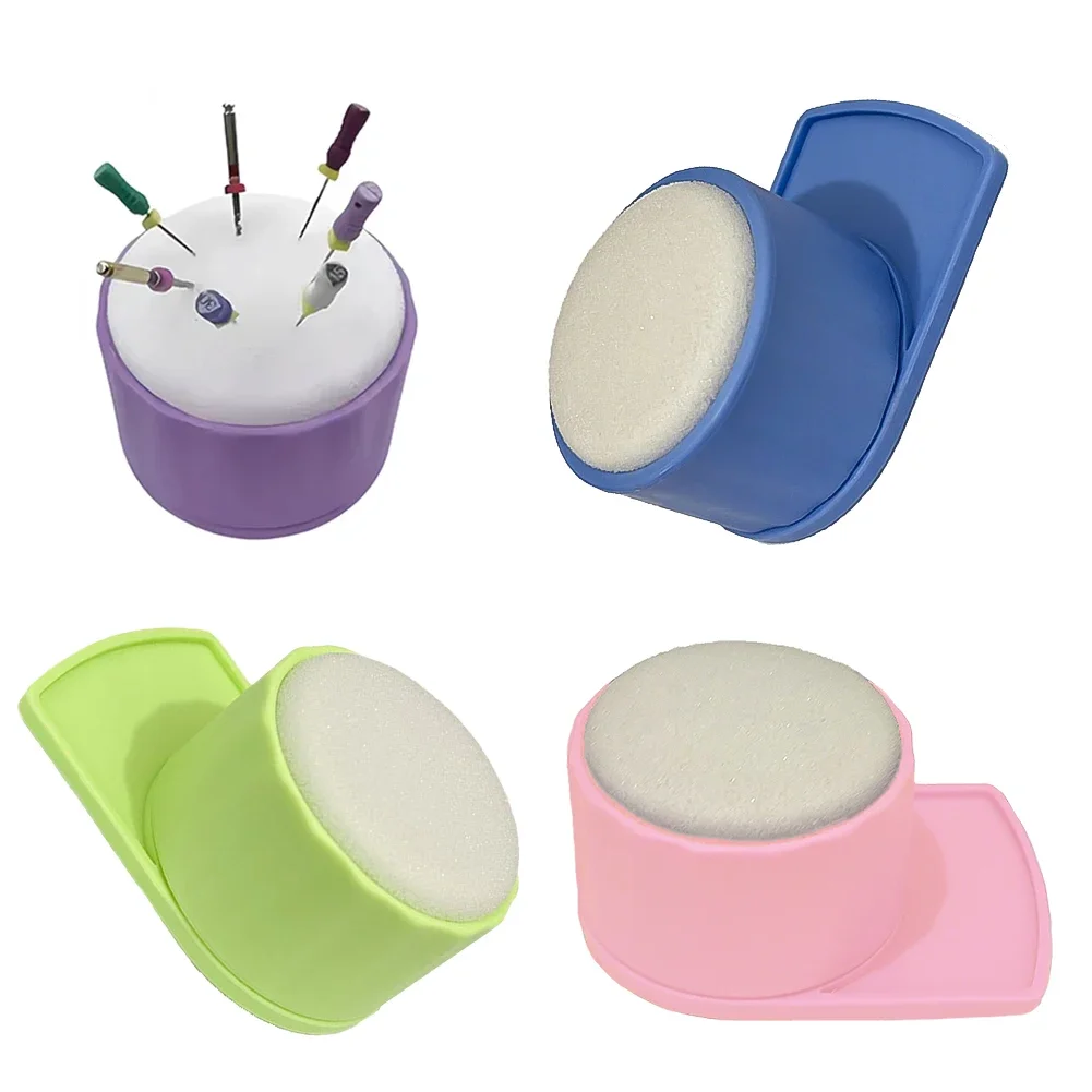 10Pcs Dental Endo File Clean Stand Holder Sponge Endodontics File Drill Block Cleaning Foam Washing Box Dentistry Lab Instrument