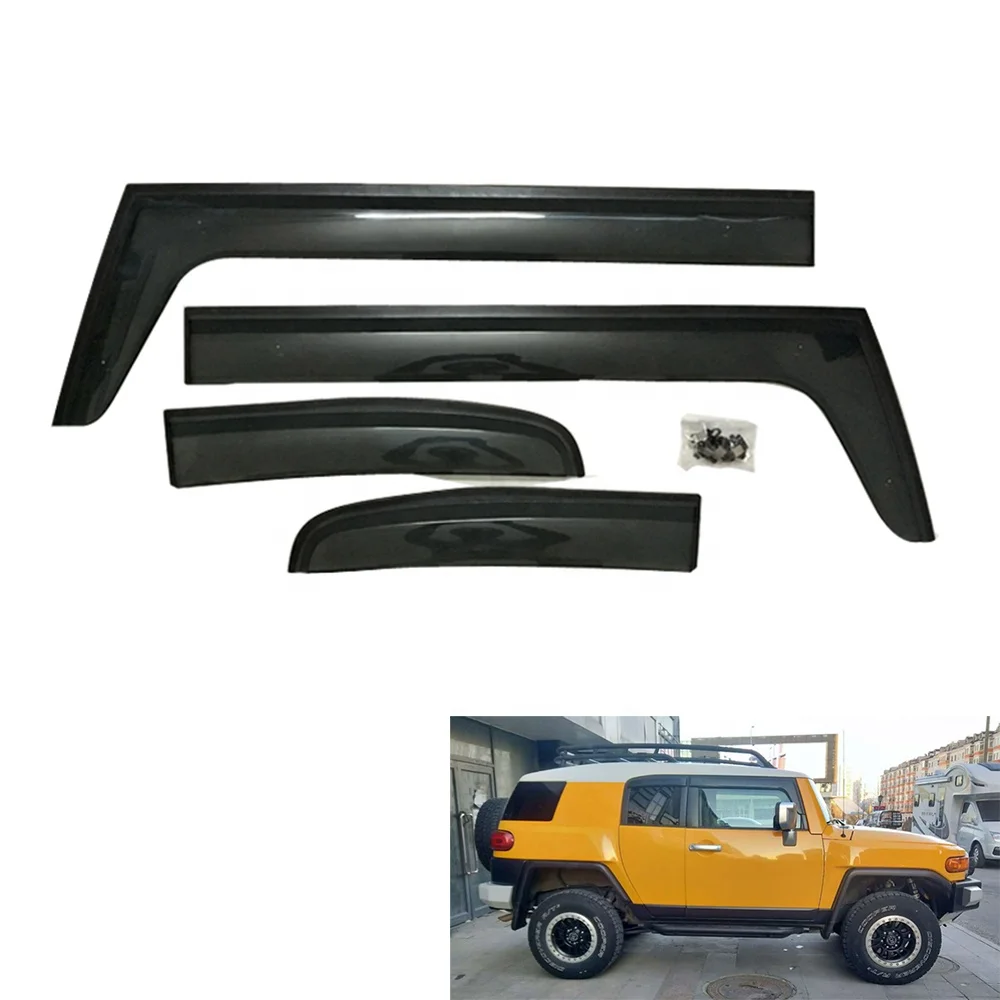 

HW 4x4 Pickup Car Accessories Sun Visor Rain Guards Wind Shield For FJ Cruiser 2007-2020