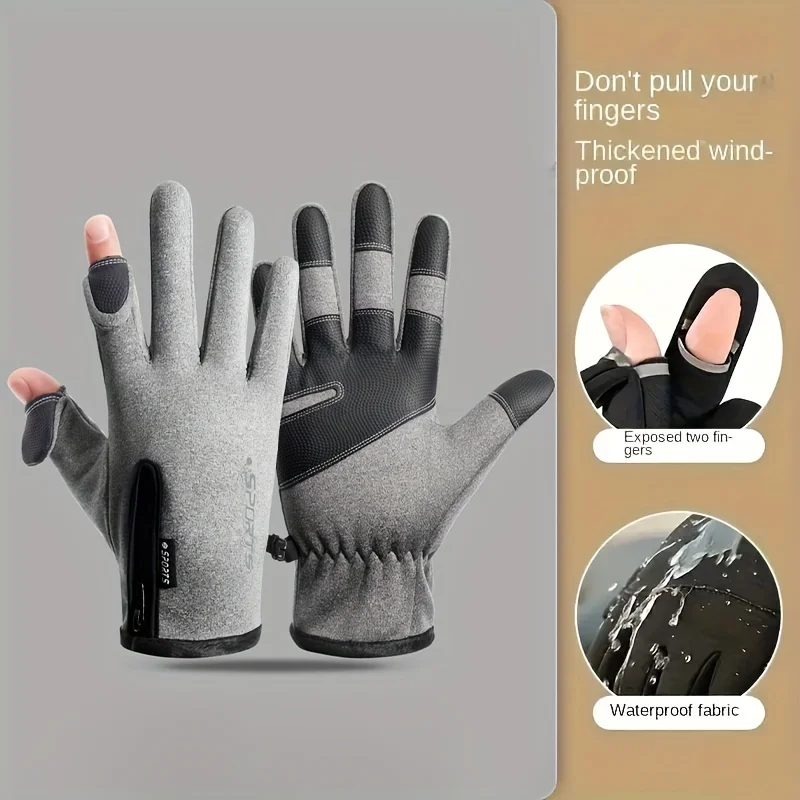 

Winter Cycling Gloves Waterproof Thermal Driving Motocycle Ski Gloves Windproof Anti-slip Touchscreen Warm Bicycle Gloves