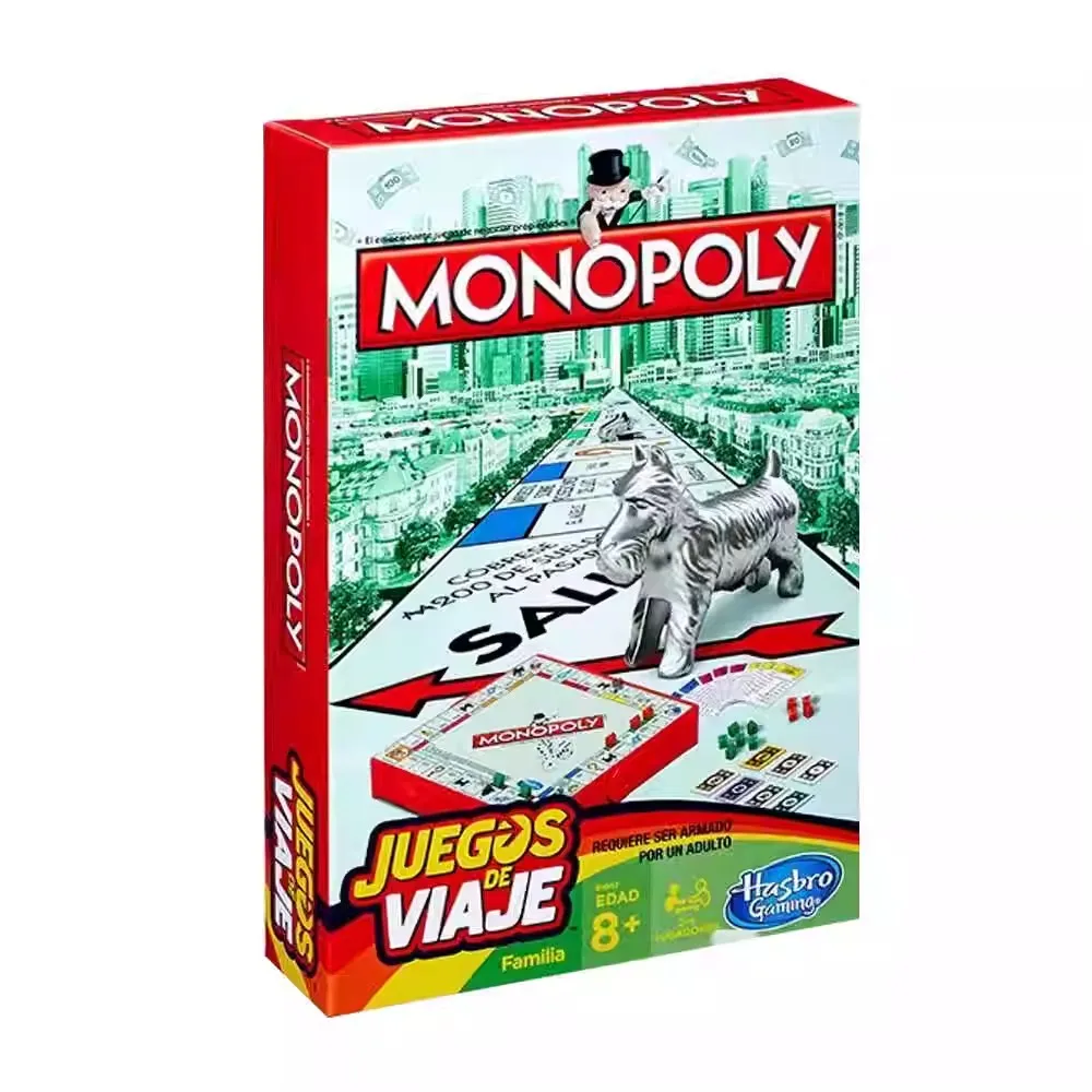 Hasbro Real estate Tycoon Travel version game Family super large board game Monopoly toys