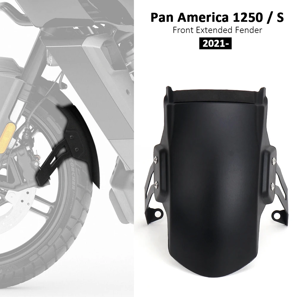 

Motorcycle Extended by 265mm Mudguard ABS Mud Guard Kit For Pan America 1250 Special PA1250 S PA1250S 2021-2024 Front Fender