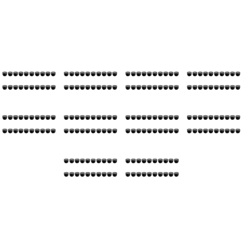 

AT02-Blanking End Caps Round Tube Insert Cover 19Mm Dia 200 Pcs Black