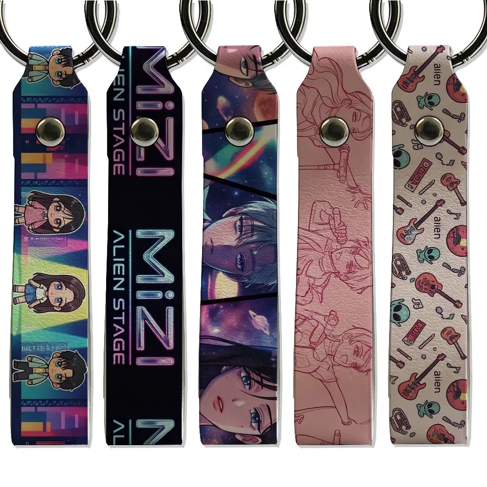 Anime Mizi Alien Stage Simple Keychain Lightweight Key Ring Backpack Charm Card Holder