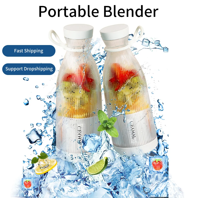 

Mini Portable Blender Mixer Electric Juicer Machine Fresh Fruit Juice Blender Smoothie Maker Blender Cup Fitness Travel Kitchen