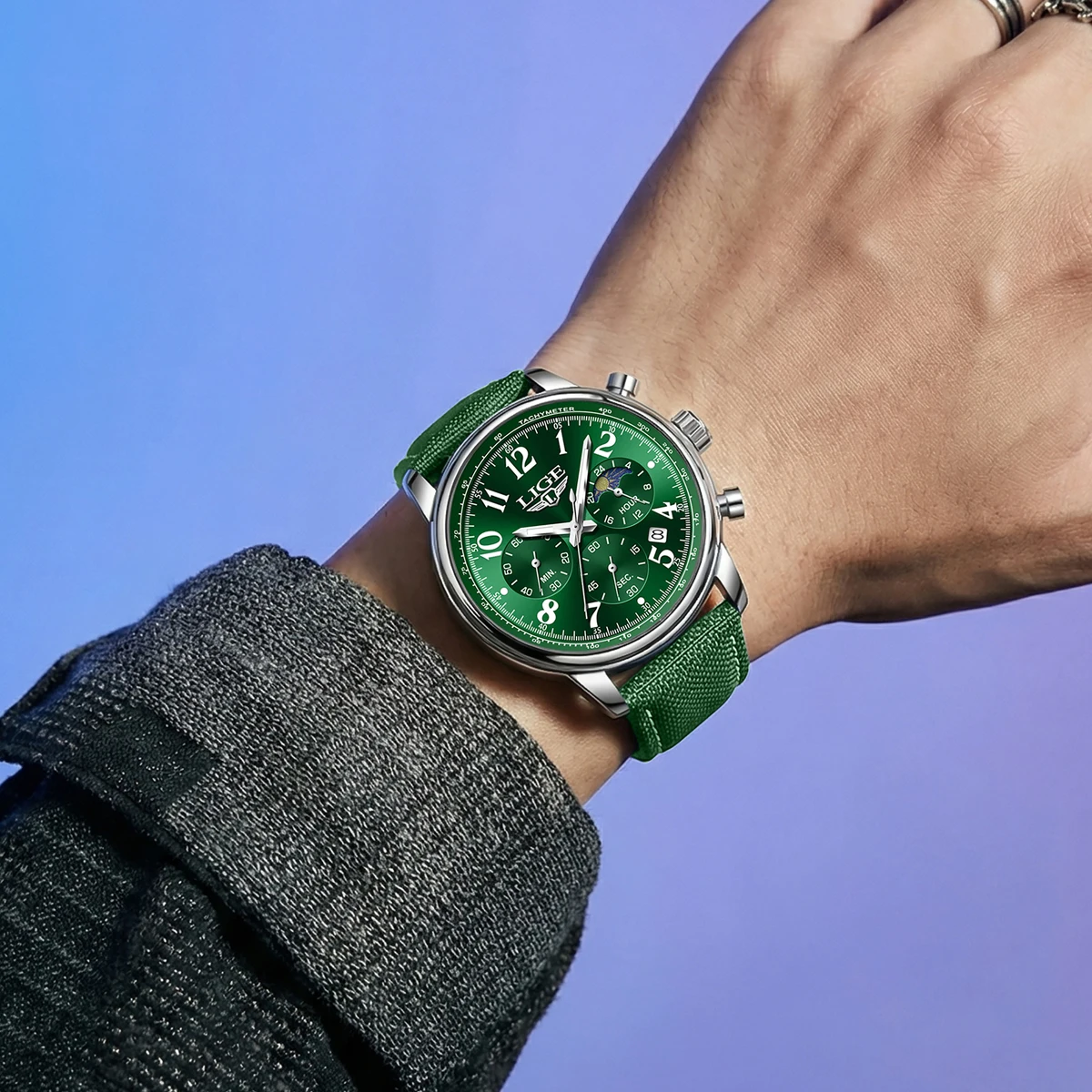Relógio masculino de luxo LIGE - Smartwatch Luxury Watches For Men avaliação e preço