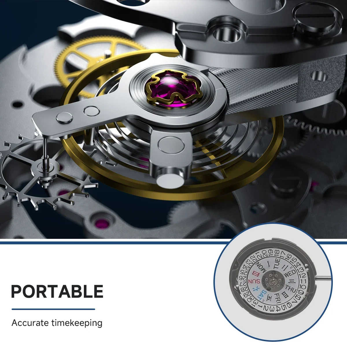 NH06 Mechaniczne zegarki z mechanizmem automatycznym Mechanizm samoczynnej jazdy Instrumenty Wysokiej jakości zamienne części naprawcze