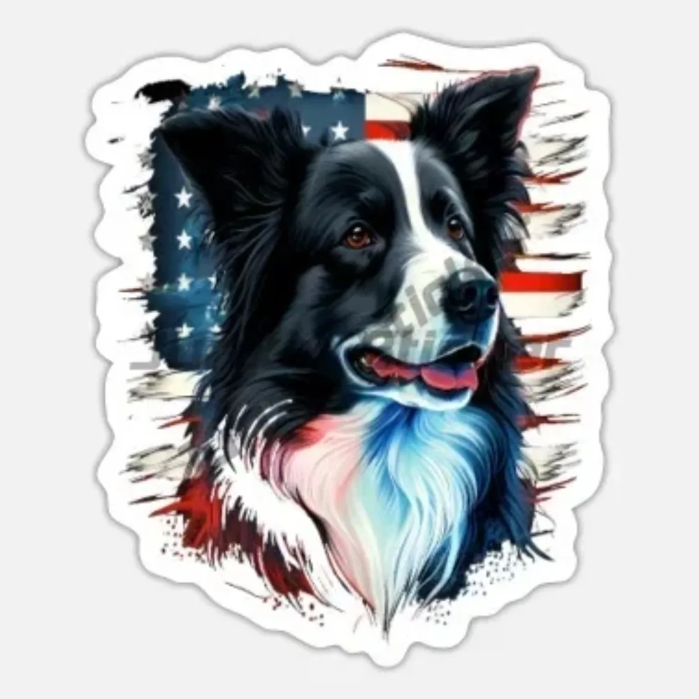 

Border Collie Dog Creative Stickers Motorcycle Laptop Car Window Glass Truck Wall Vinyl Car Waterproof Decals