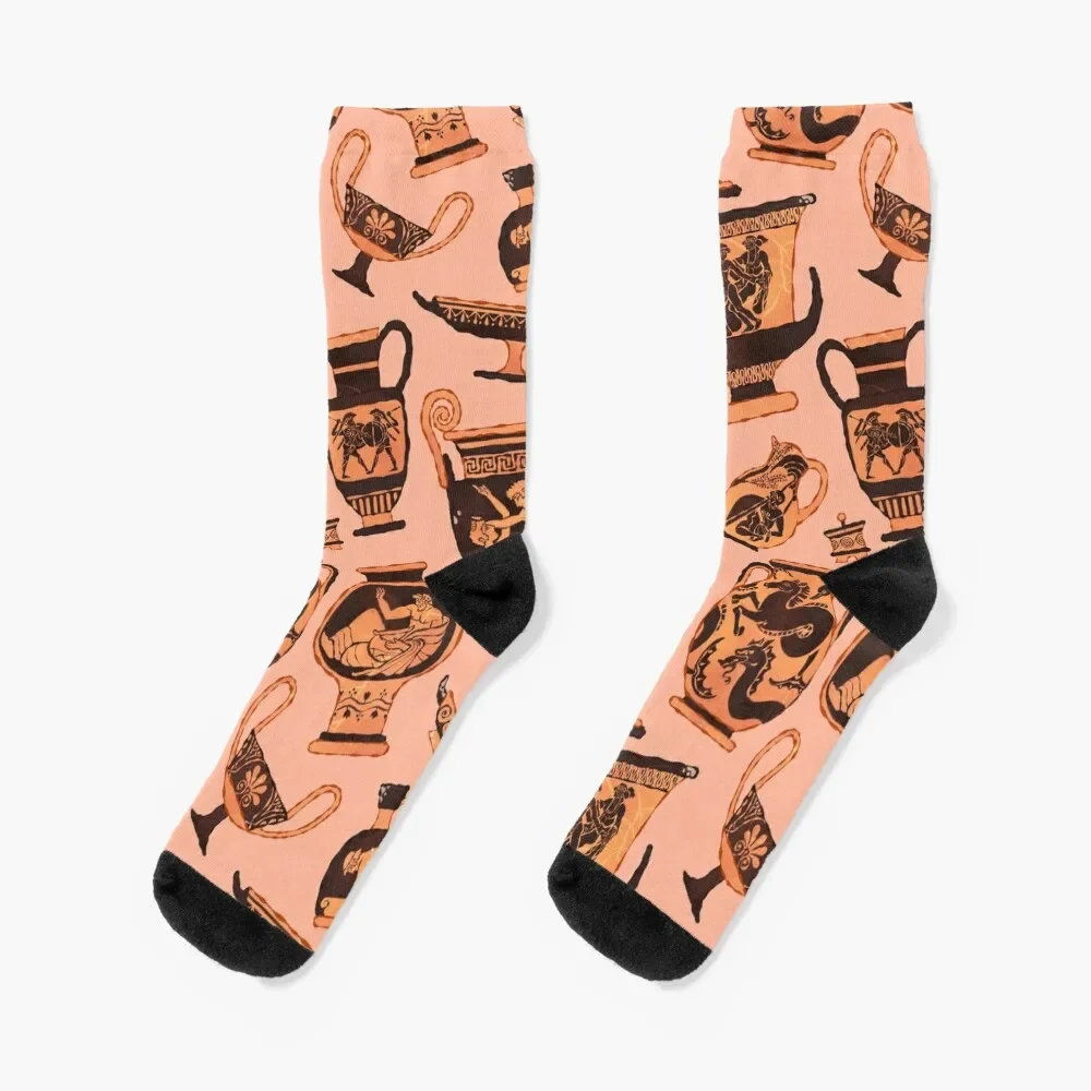 

Ancient Greek Pottery Socks designer New year's FASHION Socks Women's Men's