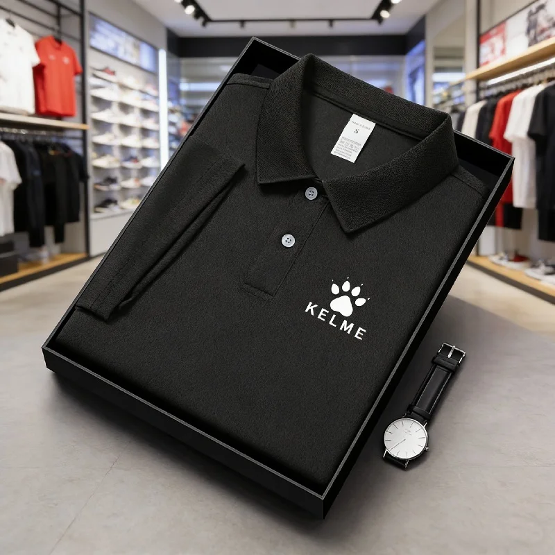 High quality breathable golf men's polo shirt casual solid color short sleeved polo shirt men's summer desiccant gift clothing